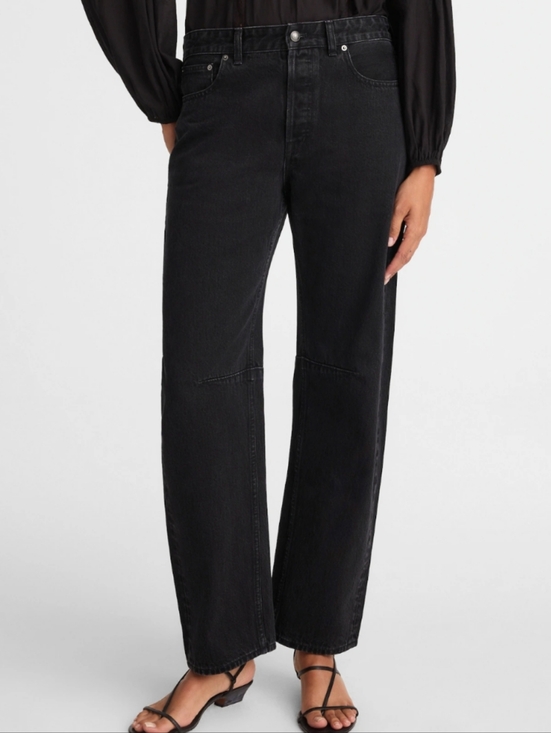 Madewell Denim - NWT Madewell The Darted Barrel Leg Jean Washed Black Size 28 Women's